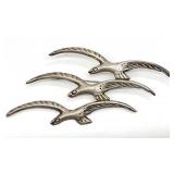 Sterling Silver Seagulls Shorebirds Brooch