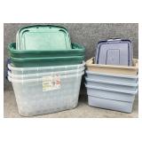 Asst Storage Totes, Some Lids