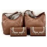 4pc Ladies Leather Handbags & Wallets