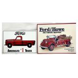 2 Vintage Style Ford Advertising Tin Signs