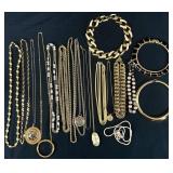 Jewelry Group, Gold Tone Necklaces