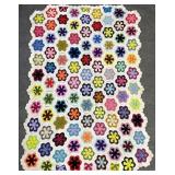 Vintage Crochet Quilt 65in x 46in