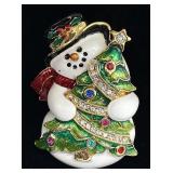 Christopher Radko Snowman Brooch