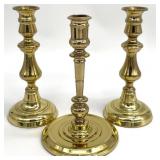3 Baldwin Brass Candlesticks