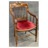 Antique Spindle Back Arm Chair