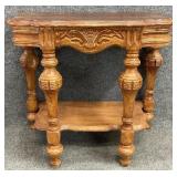 Scallop Edge Accent Table