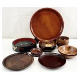 Vintage Japanese Wooden Bowls & More