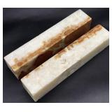 2 Vintage Japanese Onyx Paperweights