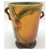 Roseville Pinecone Brown 704-7 " Vase