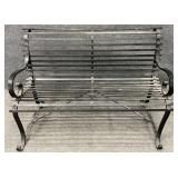 HEAVY Black Iron Bench