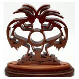 Kokopelli Carved Wood Native American Style Figure
