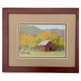 Lynn Simonson, Denver, CO Plein Air Barn Painting