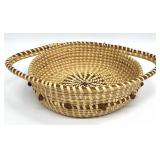 Signed Gullah Sweetgrass Basket