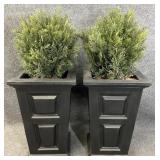 Pair 2ft Raised Panel Planters
