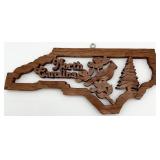 North Carolina Laser Cut Wood Wall Hanging