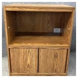 Faux Wood Microwave/TV Stand