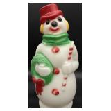 Vintage 13 " Snowman Blow Mold