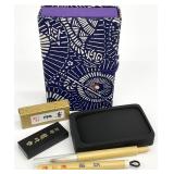 Vintage Japanese Calligraphy Set