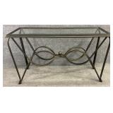 New Glass Insert Console Table