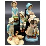 Vintage Holly Hobby Die Cast Metal Figurines