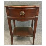 Mahogany Bow Front Nightstand