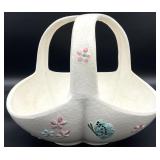 Hull Pottery Butterflies Triple Handle Fruit