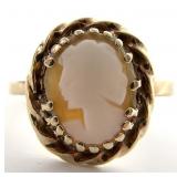 10k Yellow Gold Cameo Ring