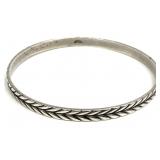 Beau Sterling Silver Bangle Bracelet