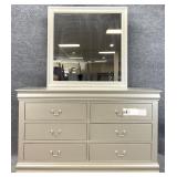 New Silver Dresser w/ Mirror