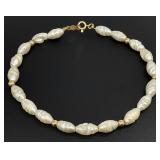 14K Gold & Pearl Bracelet