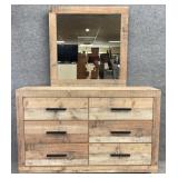 New Farmhouse Style Dresser w/ Mirror