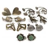 Sterling Silver Screw Back Earrings