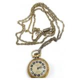 Modele Depose Pocket Watch Necklace