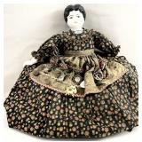 Antique German Porcelain Head Doll