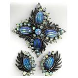 Vintage Florenza Brooch & Earrings Set