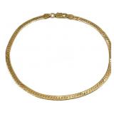 Italian 14K Gold Herringbone Bracelet