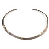 Sterling Silver Choker Collar Necklace