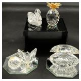 4pc Swarovski Crystal Figurines