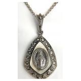 Sterling Silver Miraculous Medal Necklace