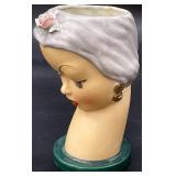 Vintage Ucagco Lady Head Vase