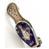 10K Gold Vtg / Antique Masonic Lady