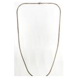 Italian Sterling Silver 30 " Herringbone Necklace