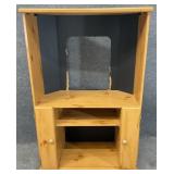 Pine Tone Corner TV Stand