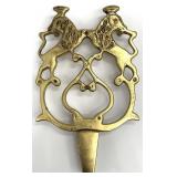 Brass Double Lion Footed Trivet