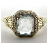 14k White Gold Filigree Ring
