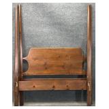 Pine Full Size Four Post Bed