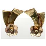 14K Gold Screw Back Earrings