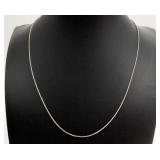 RCI 14K White Gold Box Chain Necklace
