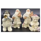 4pc Lenox Christmas Figurines & Ornament
