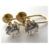 Pair 14k Yellow Gold Earrings